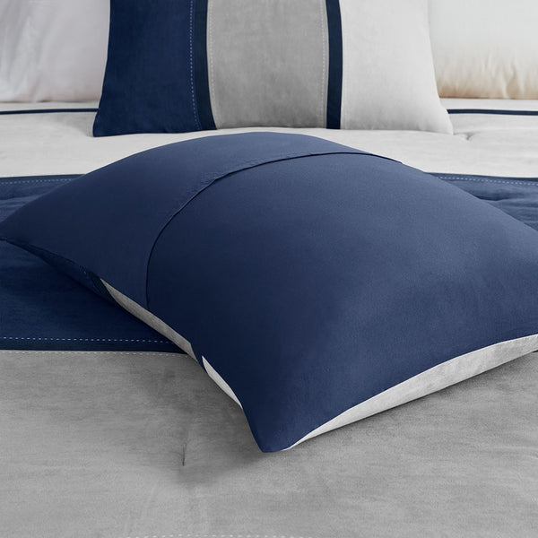 Palisades 7 Piece Faux Suede Comforter Set by Madison Park - Gifts for You 'n Me