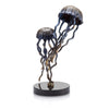 Jellyfish Pair on Base Sculpture