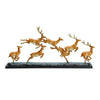 Leaping Deer Herd Sculpture