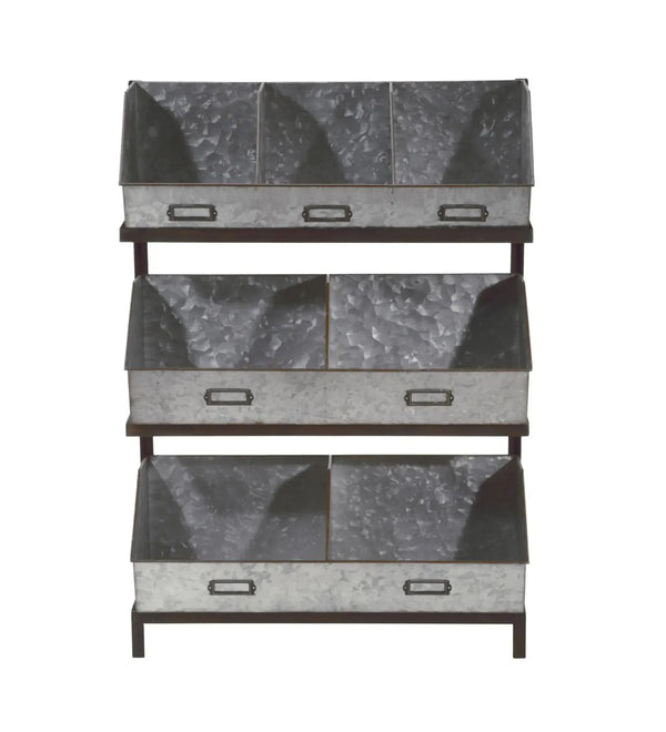 Industrial Metal or Wooden Bin Organizer/Display - Gifts for You 'n Me