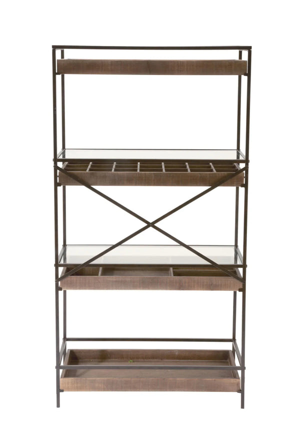 4-Tier Display with Glass Covered Storage Drawers - Gifts for You 'n Me