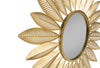 Starburst Gold Wall Mirror - Feather Design