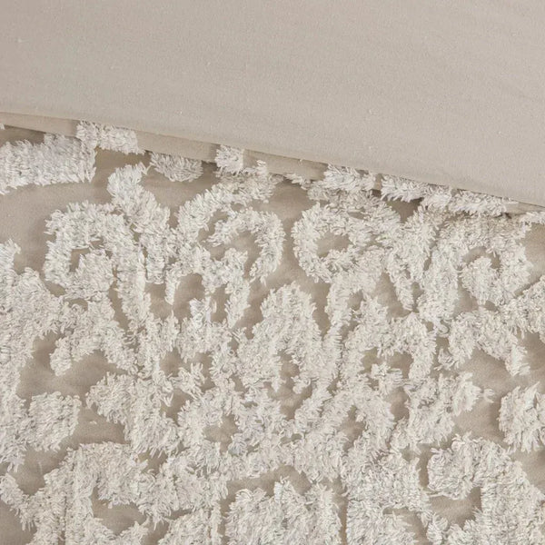 Viola 3 Piece Tufted Cotton Chenille Damask Comforter Set by Madison Park - Gifts for You 'n Me