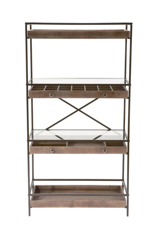 4-Tier Display with Glass Covered Storage Drawers - Gifts for You 'n Me