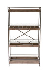 4-Tier Display with Glass Covered Storage Drawers