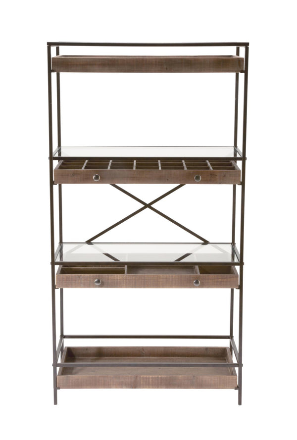 4-Tier Display with Glass Covered Storage Drawers - Gifts for You 'n Me