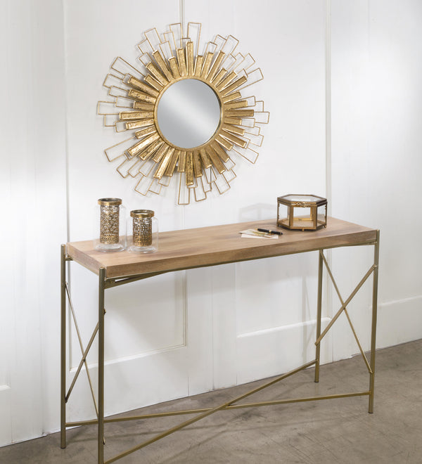 Gold Foil Sunburst Wall Mirror - Gifts for You 'n Me