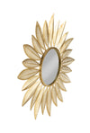 Starburst Gold Wall Mirror - Feather Design
