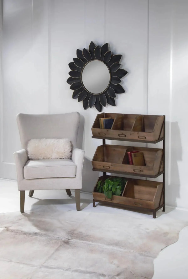 Industrial Metal or Wooden Bin Organizer/Display - Gifts for You 'n Me