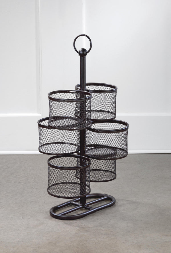 6 Bin Mesh Rotating Display