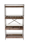 4-Tier Display with Glass Covered Storage Drawers