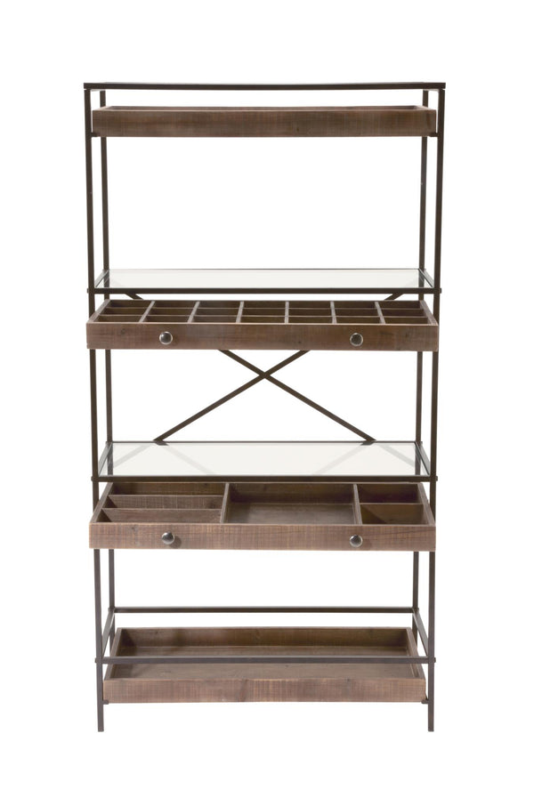 4-Tier Display with Glass Covered Storage Drawers - Gifts for You 'n Me