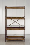 4-Tier Display with Glass Covered Storage Drawers