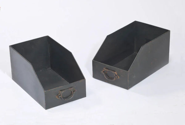 Industrial Black Iron 12-Bin Shelf - Gifts for You 'n Me