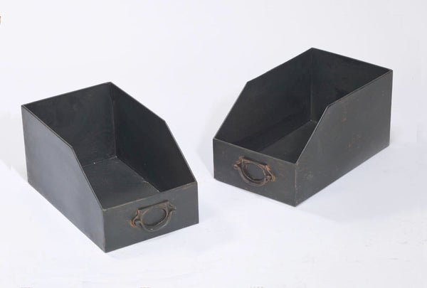 Industrial Black Iron 12-Bin Shelf
