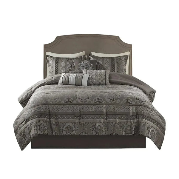 Bellagio 7 Piece Jacquard Comforter Set by Madison Park - Gifts for You 'n Me
