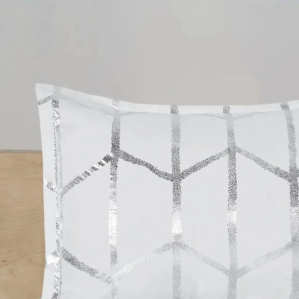 Raina Metallic Printed Comforter Set by Intelligent Design - Gifts for You 'n Me