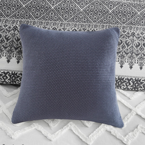 Mila 3 Piece Cotton Gray Comforter Set with Chenille Tufting by INK+IVY - Gifts for You 'n Me