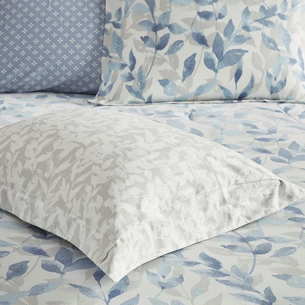 Sofia Reversible Comforter Set with Bed Sheets in Blue - Gifts for You 'n Me