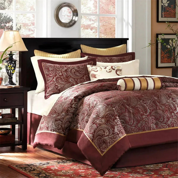 Aubrey 12 Piece Complete Bed Set by Madison Park - Gifts for You 'n Me