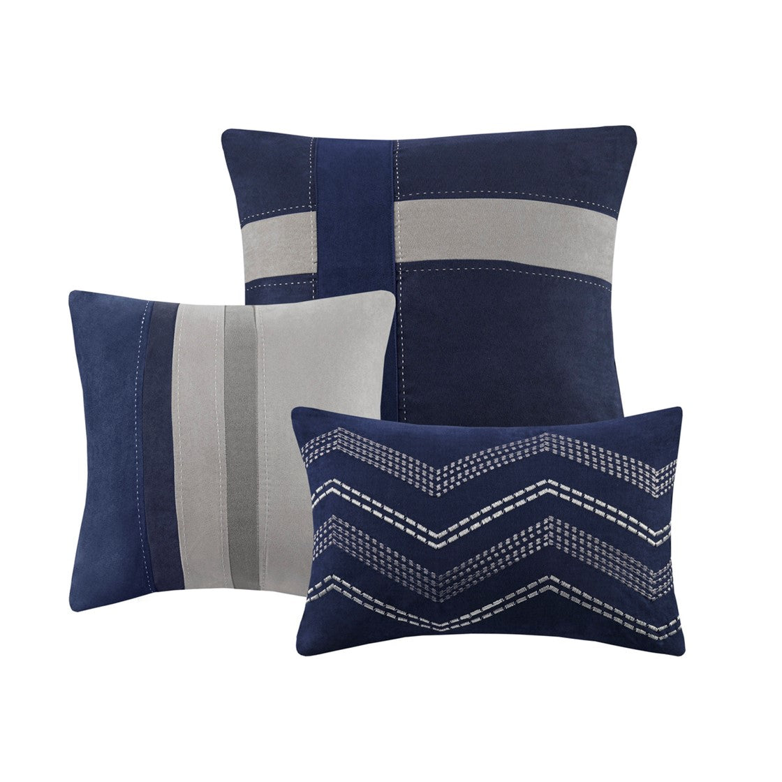Palisades 7 Piece Faux Suede Comforter Set by Madison Park