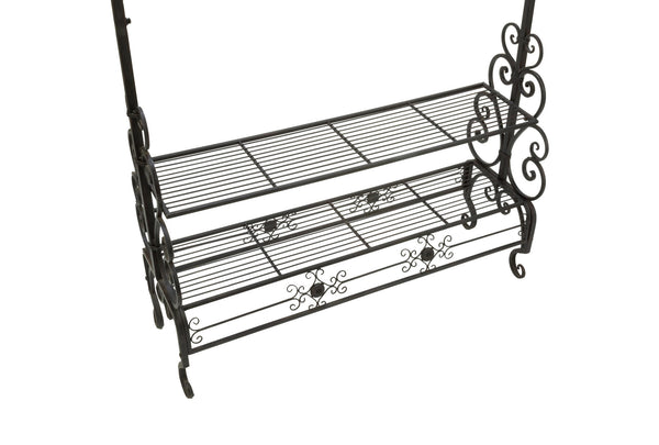 Dark Brown Garment Floor Rack