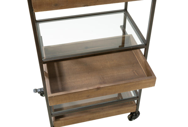 3 Tier Rolling Display Cart