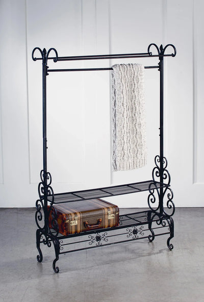 Dark Brown Garment Floor Rack