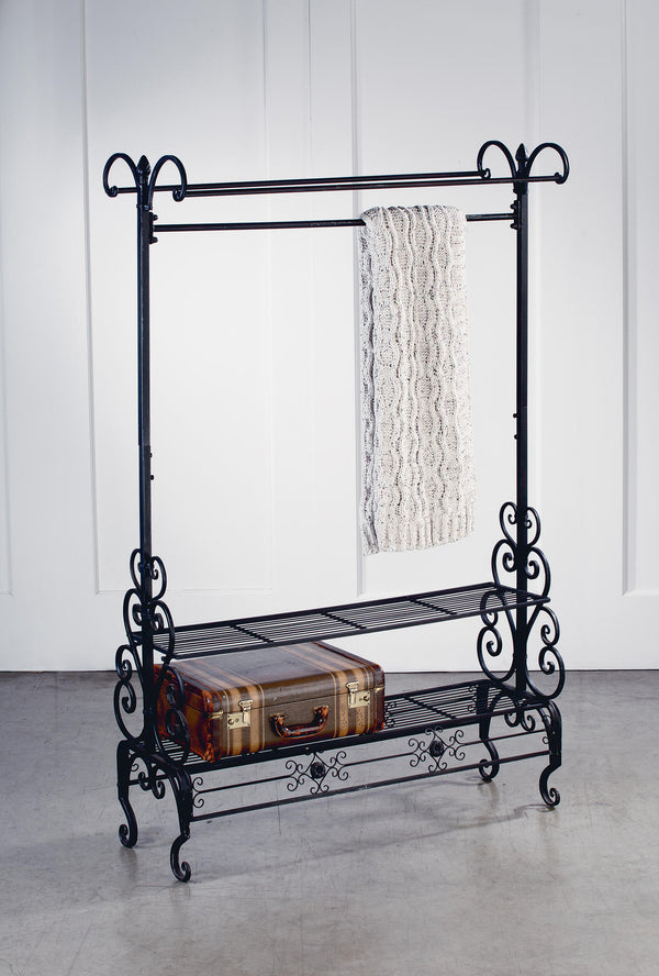 Dark Brown Garment Floor Rack