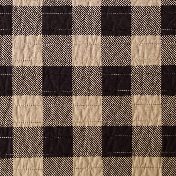 Check Oversized Quilt Mini Set - Tan