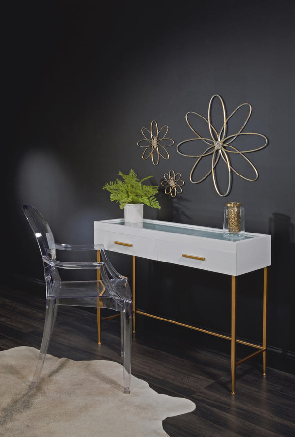 Metal Flower Wall Decor - Set of 3