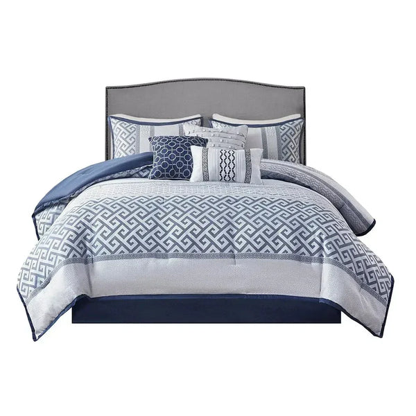 Bennett 7 Piece Jacquard Comforter Set by Madison Park - Gifts for You 'n Me