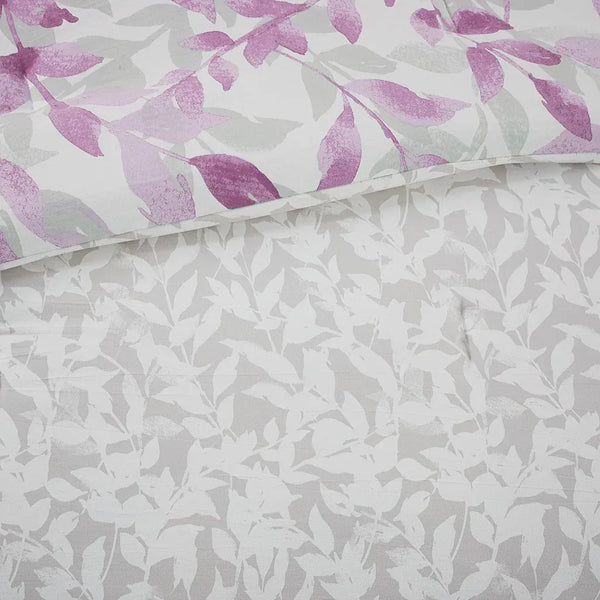 Sofia Reversible Comforter Set with Bed Sheets in Purple - Gifts for You 'n Me