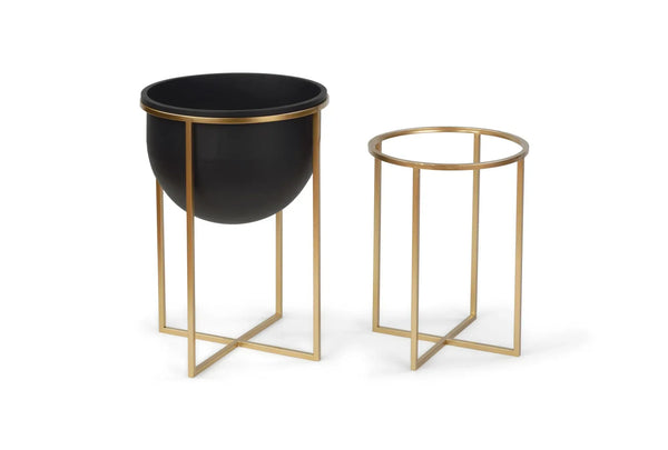 Metal Bin Set with Gold Stands - Gifts for You 'n Me
