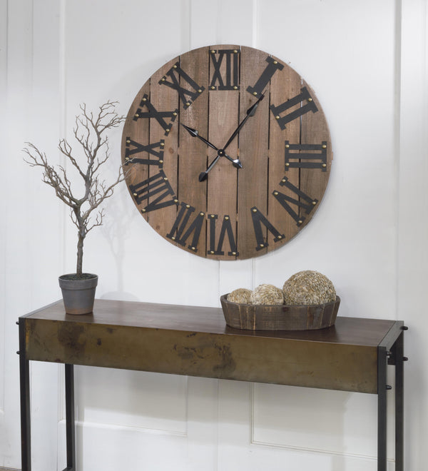 Industrial Bronze Metal Console Table