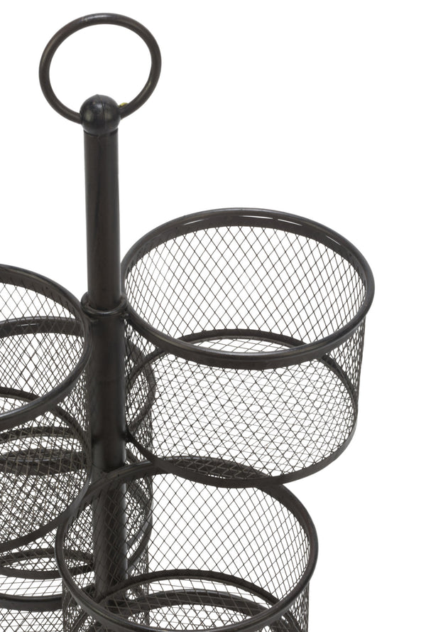 6 Bin Mesh Rotating Display