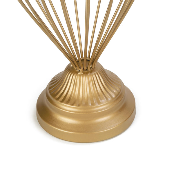 Balloon Wire Hat Stands Set of 2  (Gold & White)