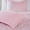 Rosalie Metallic Printed Plush Comforter Set by Mi Zone