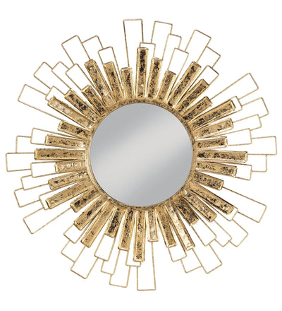 Gold Foil Sunburst Wall Mirror