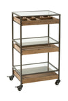 3 Tier Rolling Display Cart