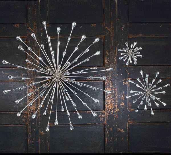 Silver Starburst Wall Art