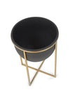 Metal Bin Set with Gold Stands