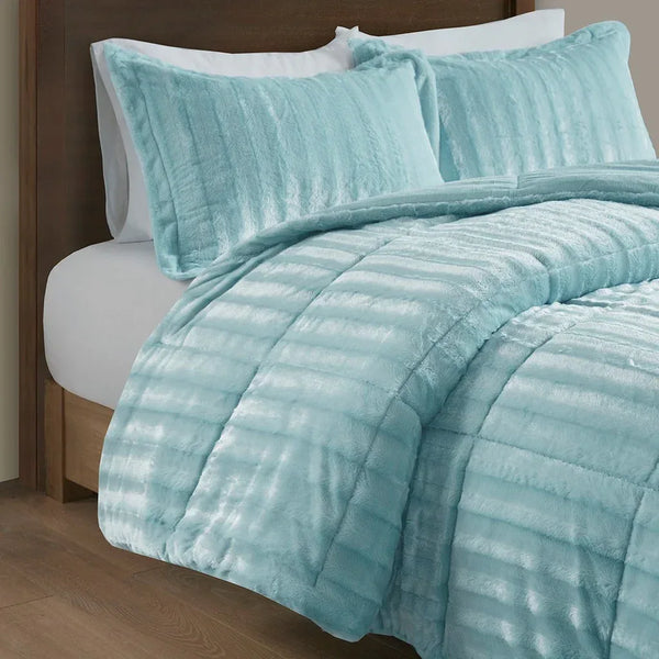 Duke Faux Fur Comforter Mini Set by Madison Park - Gifts for You 'n Me