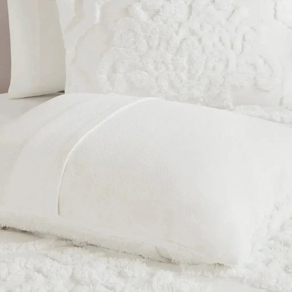 Viola 3 Piece Tufted Cotton Chenille Damask Comforter Set by Madison Park - Gifts for You 'n Me