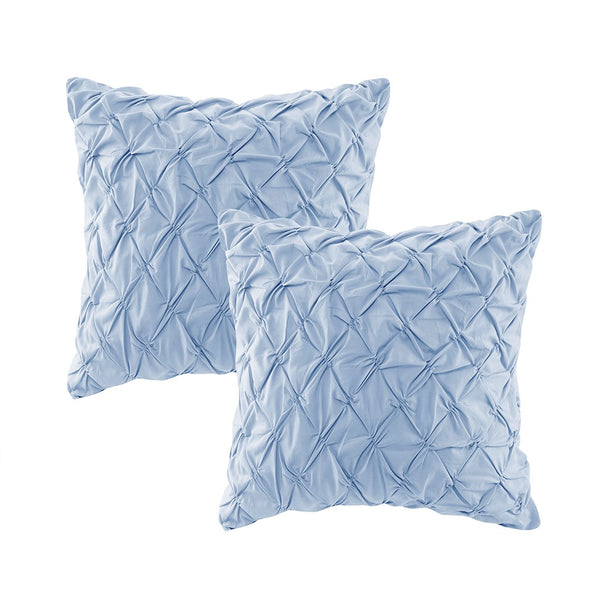 Cassandra 8 Piece Cotton Printed Comforter Set - Blue - Gifts for You 'n Me