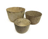 Set Of 3 Round Pots