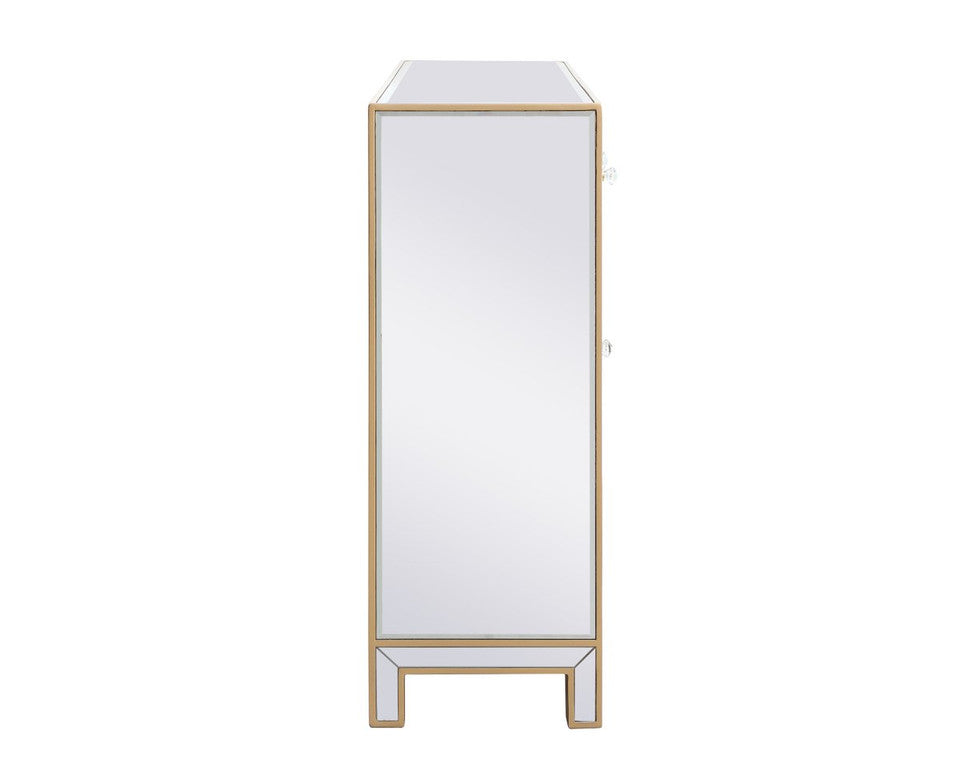 Reflexion Antique Gold 56-Inch Mirrored Sideboard