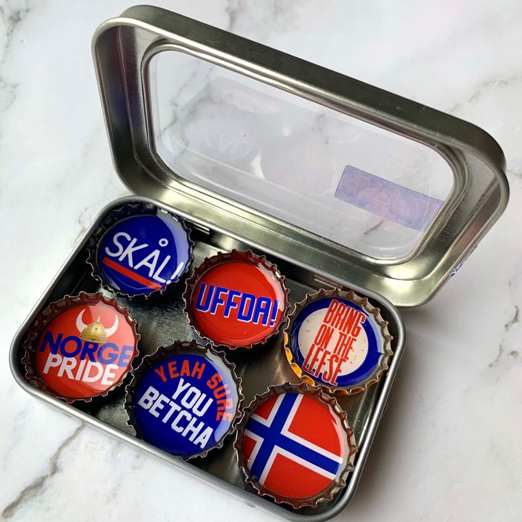 Uffda Magnets - Set of 6 - Gifts for You 'n Me