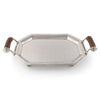 PARLOR TRAY WITH COMPOSITE ANTLER HANDLES
