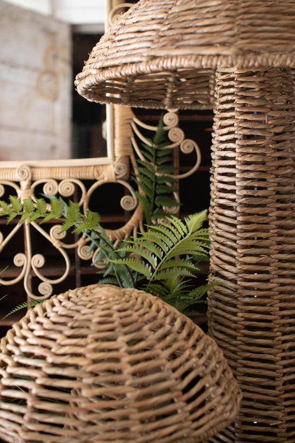 Champignon Woven Seagrass Mushrooms - Set of 2 - Gifts for You 'n Me